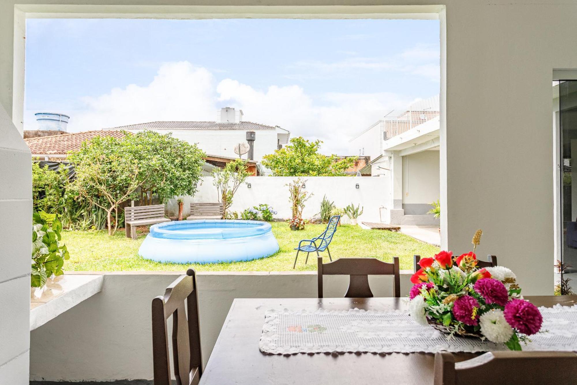 Villa Casa De Temporada - Terreo Palhoça Esterno foto